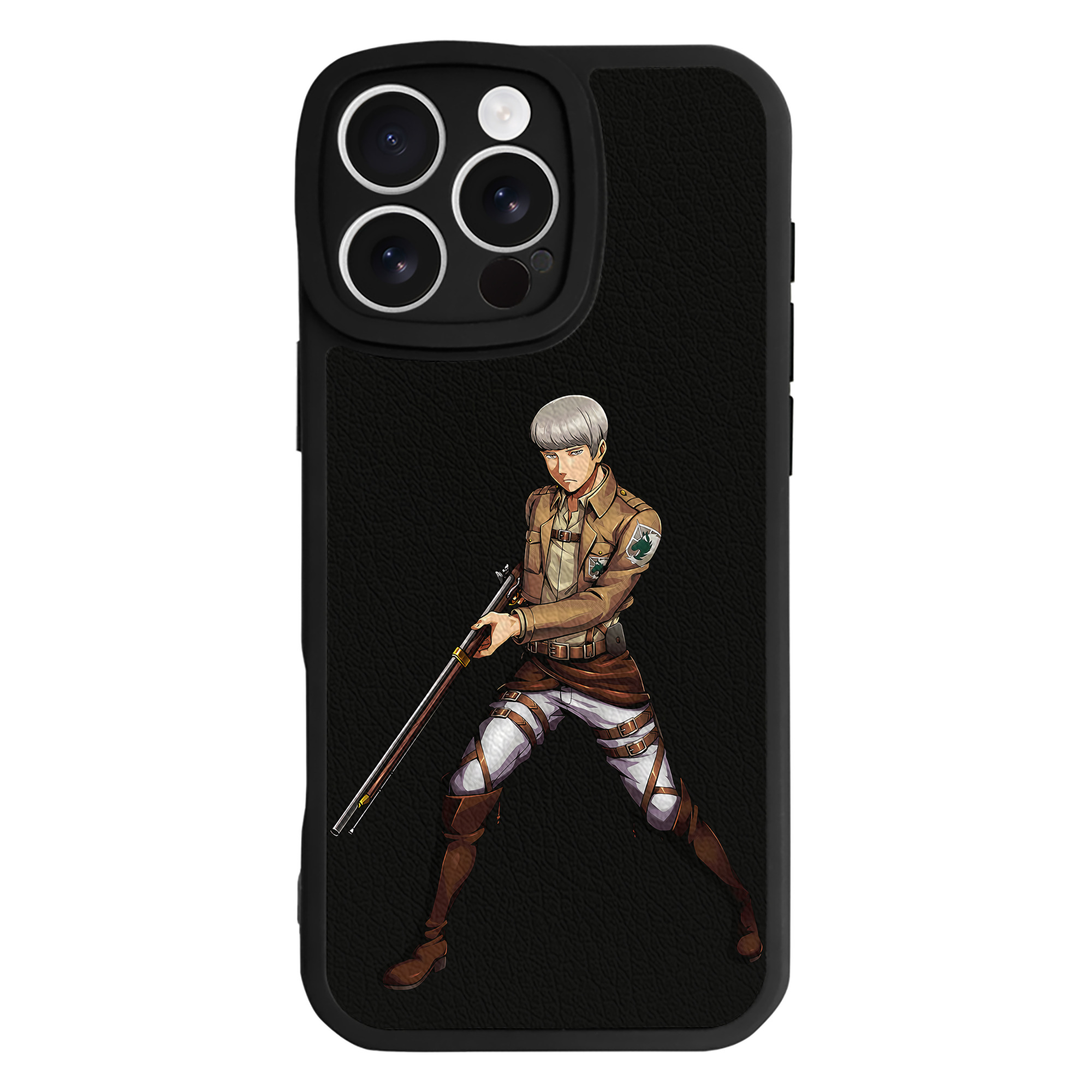 （画像用） 進撃の巨人 Attack on Titan 【iPhone 16シリーズ対応】シリコンスマホケース（レザー調） 材質：シリコン